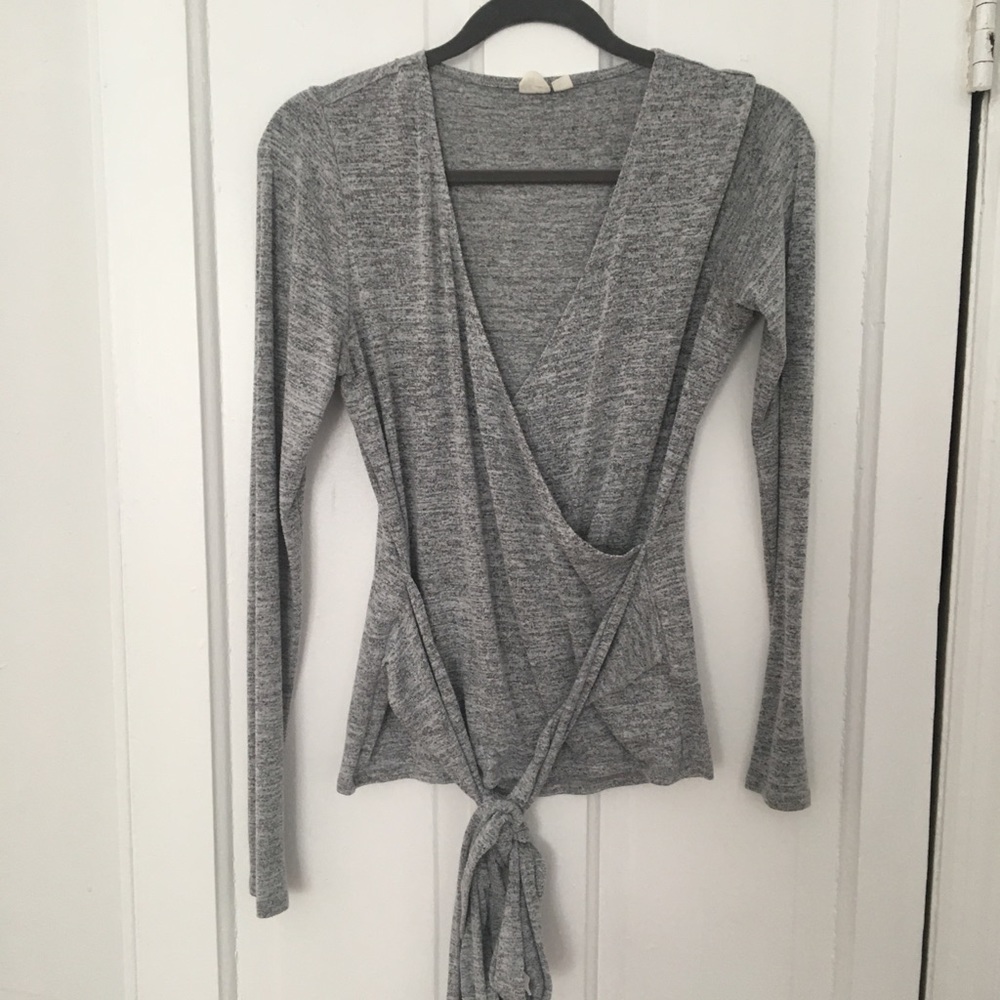 GAP Jersey Wrap Top